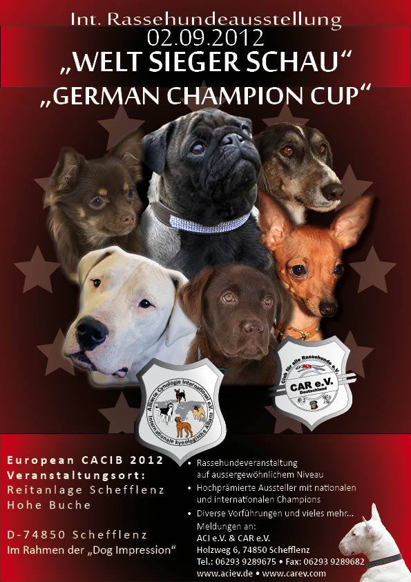 Rassehundeausstellungen Welt-Sieger-Schau & German-Champion-Cup