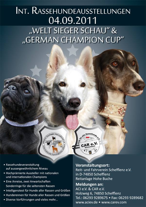 Welt Sieger Schau & German Champion Cup in Schefflenz