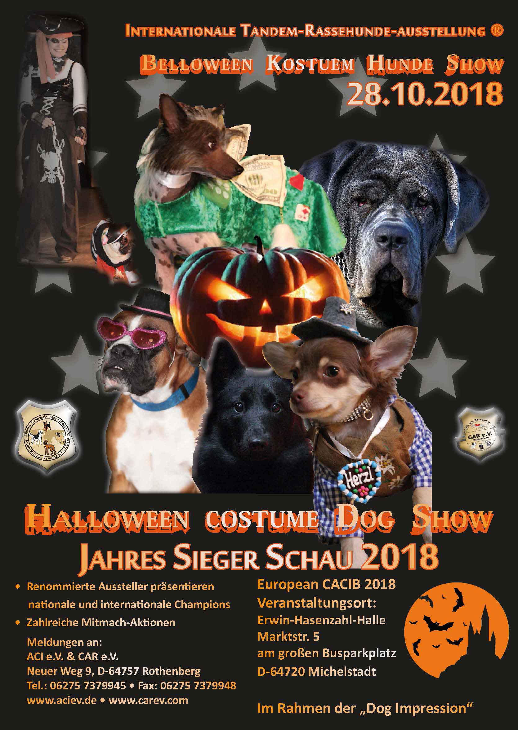 Halloween costume Dog Show & Jahres Sieger Schau 28.10.2018