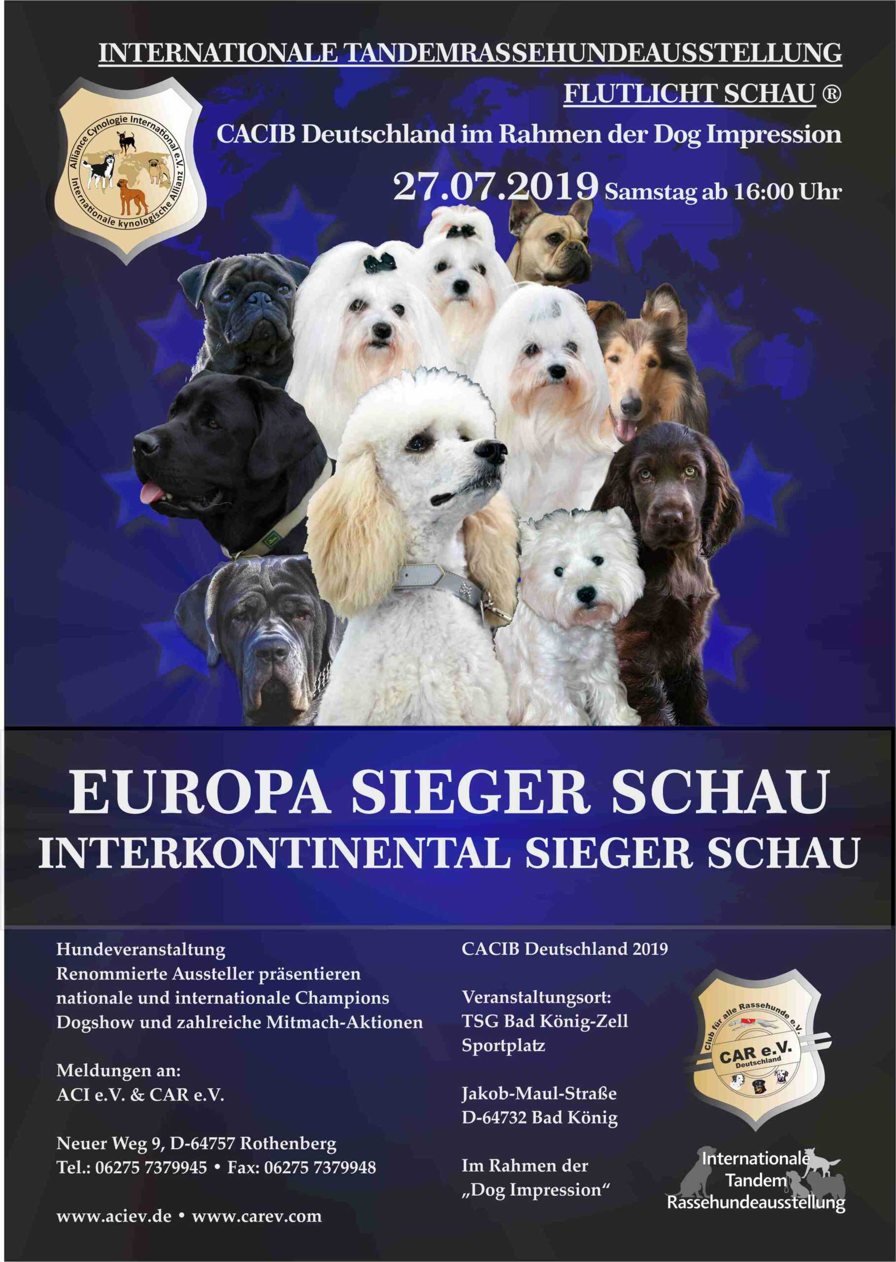 Europa Sieger Schau & Interkontinental Sieger Schau 27.07.2019