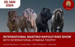Trofeo ATIMANA 2024 e Conferenza Internazionale della Salute - Weekend dedicato al MastinoNapoletano