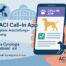 Illustration eines Smartphones mit ACI Call-In App, Hund und Aussteller