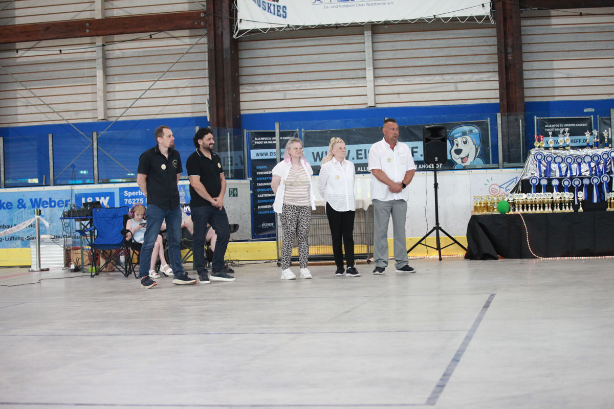 Das internationale Richterteam der Weltsieger Schau und des German Champion Cup 2026 mit Mathias Reimer, Pietro D'Alto, Mandy Urban, Kerstin Schlottmann und Alexander Kohout.